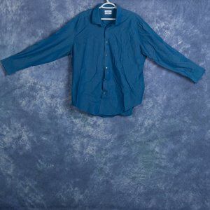 Calvin Klein Men's Long Sleeve Blue Shirt Sz XL